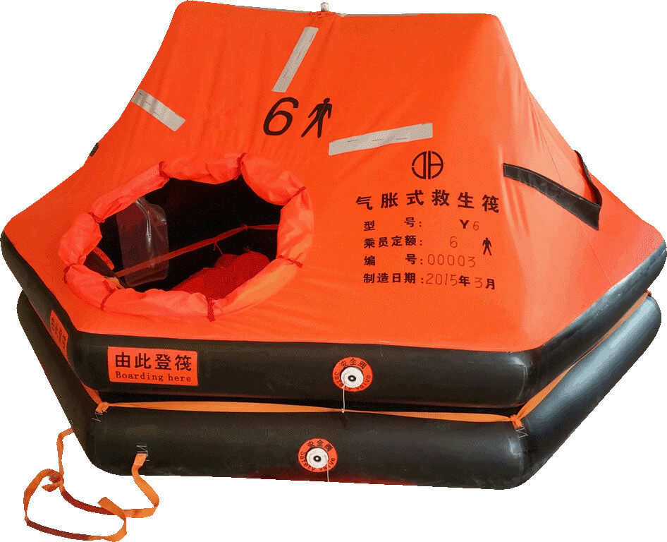 Throw-over Type Emergency Inflatable Life Raft Type Y/YJ For Fishing Boat