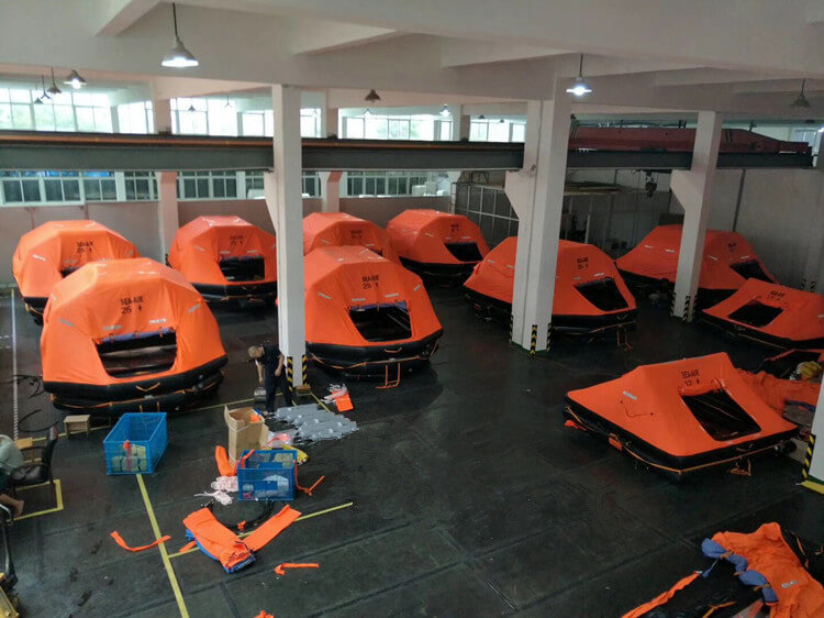 Workshop Of Inflatable Life Boat