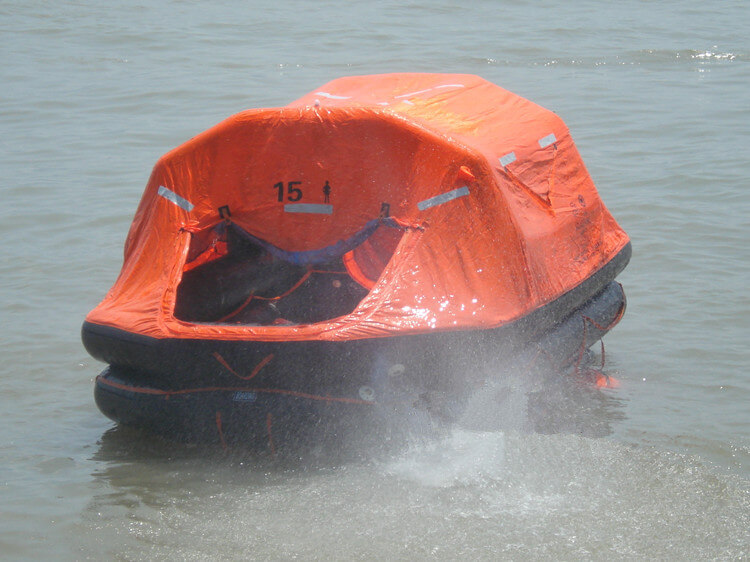 inflatable life raft