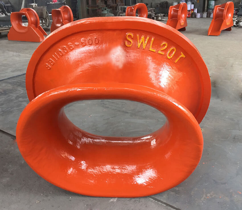 bulwark mounted mooring chock