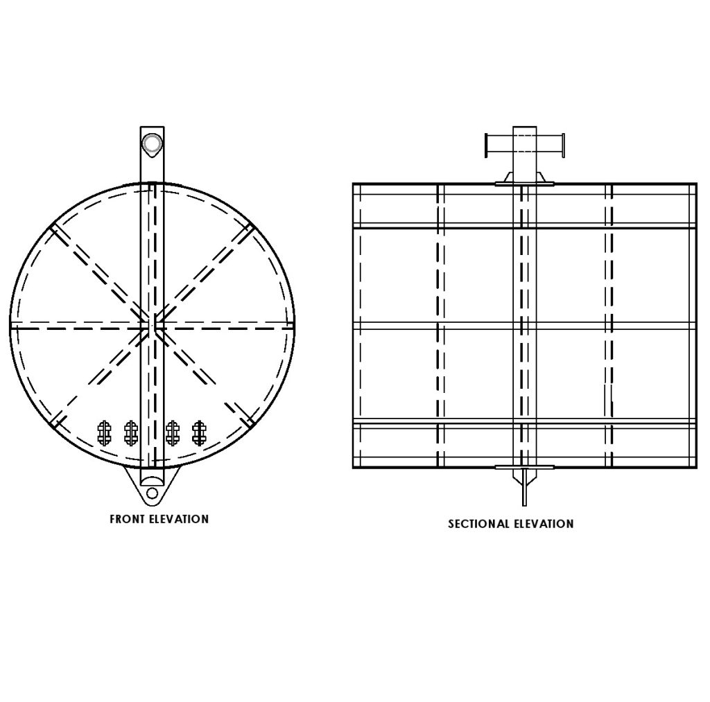 Cylindrical Steel Mooring Buoy