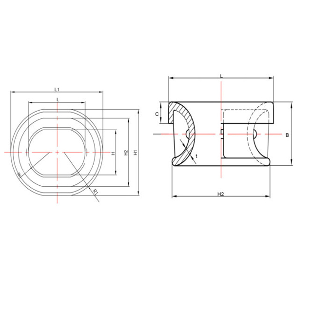 Technical Parameters Of JIS F 2007-1976 Oval Shape Mooring Pipe