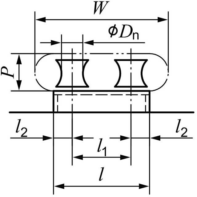 Drawings of ISO13767 Shipside Roller Fairlead
