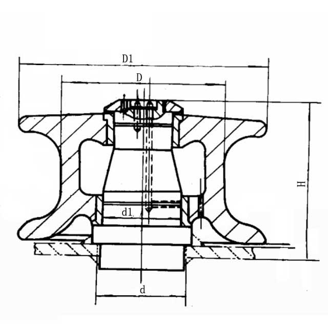 Drawings of NS2585 Warping Roller Fairlead