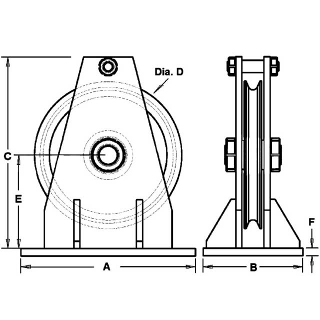 Drawings of Vertical Guide Sheave