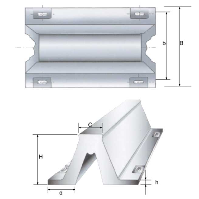 Drawings of Super Arch Rubber Fender 