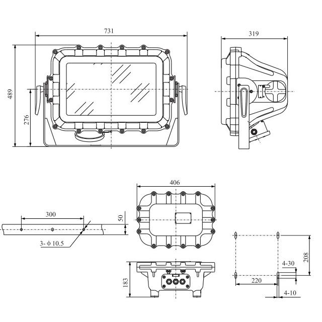 CFT3 Type Explosion Proof Flood Lights