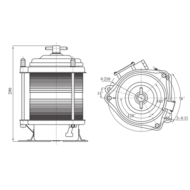 Drawings of CXH-1D Type Boat Navigation Lights