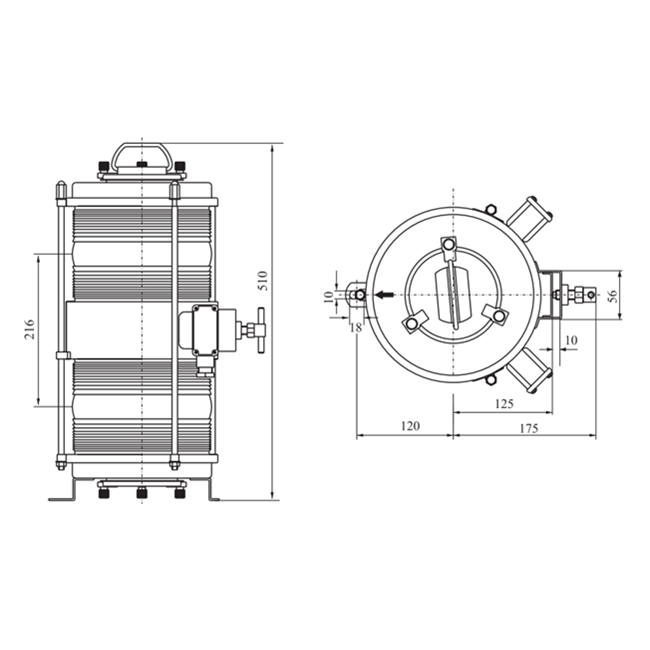 Drawings of CXH-10B Type Double-deck Ship Navigation Lights