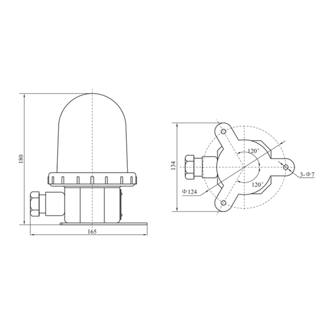 Drawings of CXH11 Type SUEZ Canal Signal Light