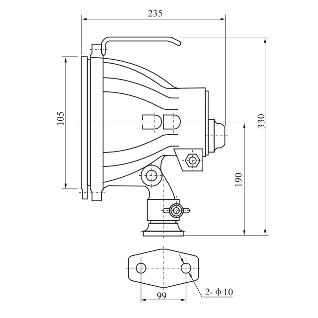 Drawings of TG8, TG9 Type Ship Spotlight 