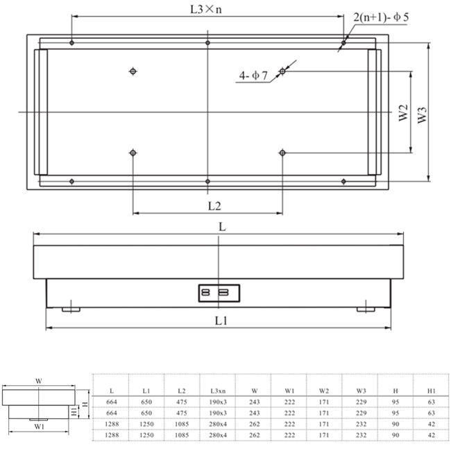 Drawings of JPY20-2J, JPY40-2J Type Marine Fluorescent Ceiling Light 