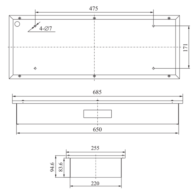 JPY21-2 Type Marine Fluorescent Ceiling Light