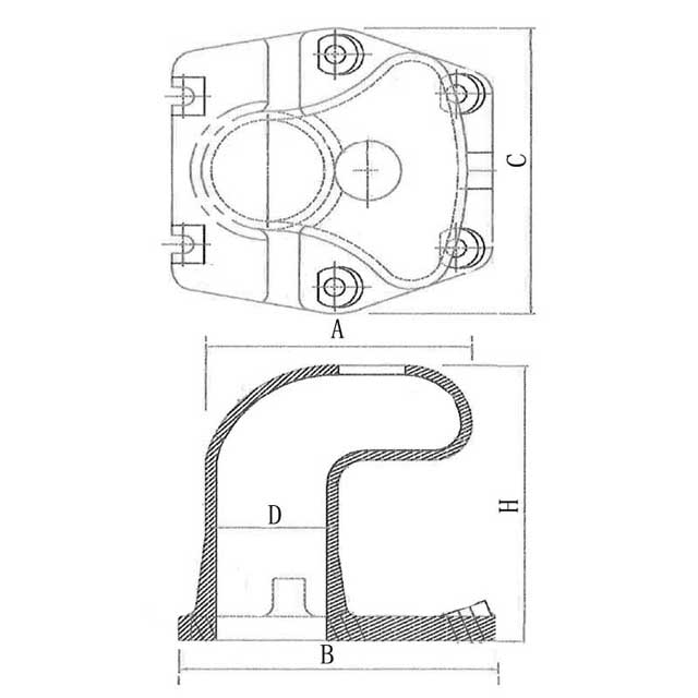 Technical Parameters Of Curved Dock Bollard