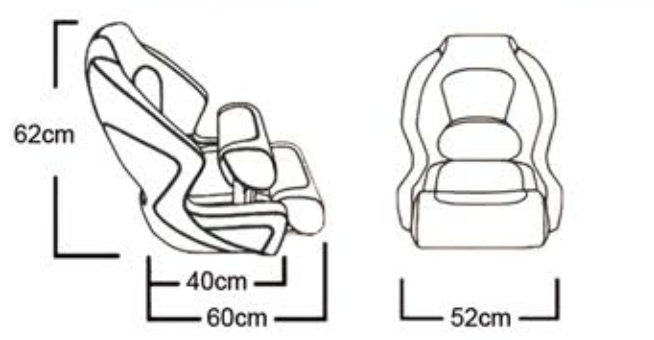 drawings of Flip-up Yacht Seat