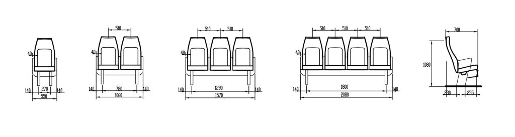 Specifications of Ferry Seat for Passenger