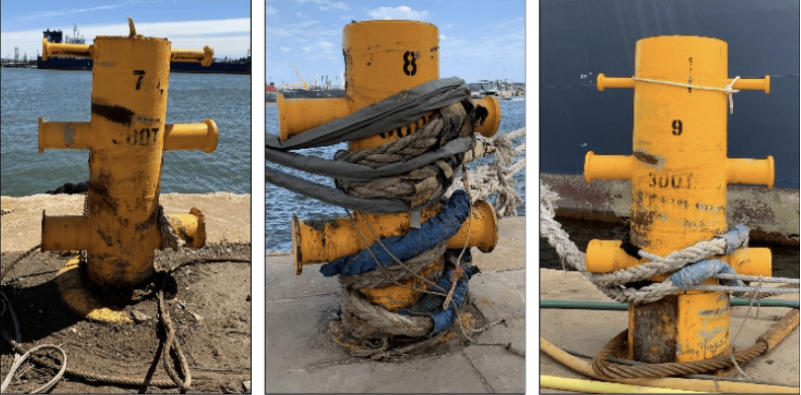 marine mooring bollard failures