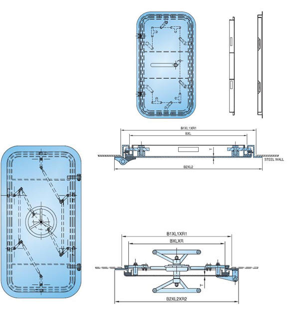 Drawings of Marine Watertight Doors