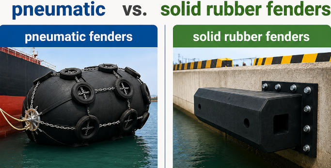 Pneumatic vs. Solid Rubber Fender
