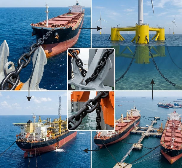 Applications of Stud-link Anchor Chains