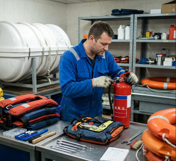 Maintaining Marine Life-saving Equipment