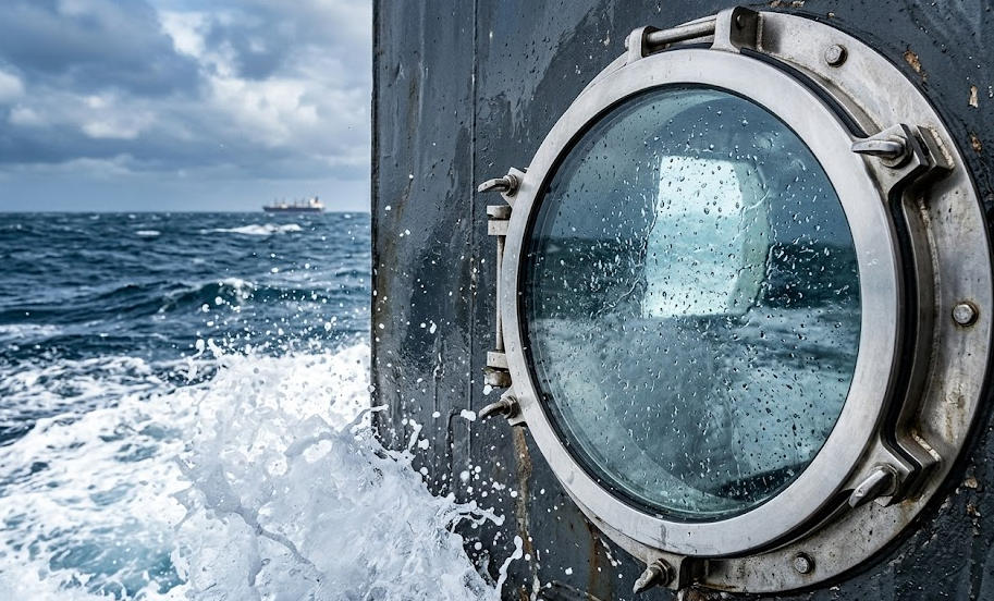 Impact-resistant design in marine windows
