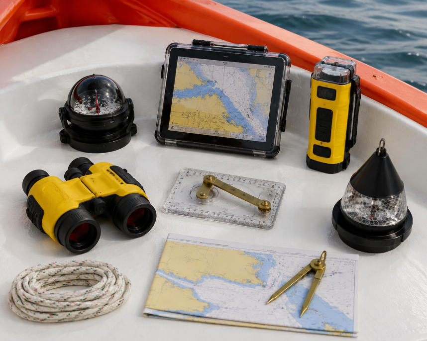 Navigation Equipment in a Lifeboat