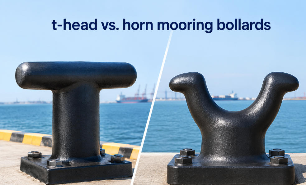 T-Head vs. Horn Marine Mooring Bollards