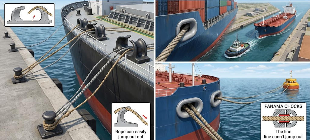 Applications of Open Chocks and Closed Chocks