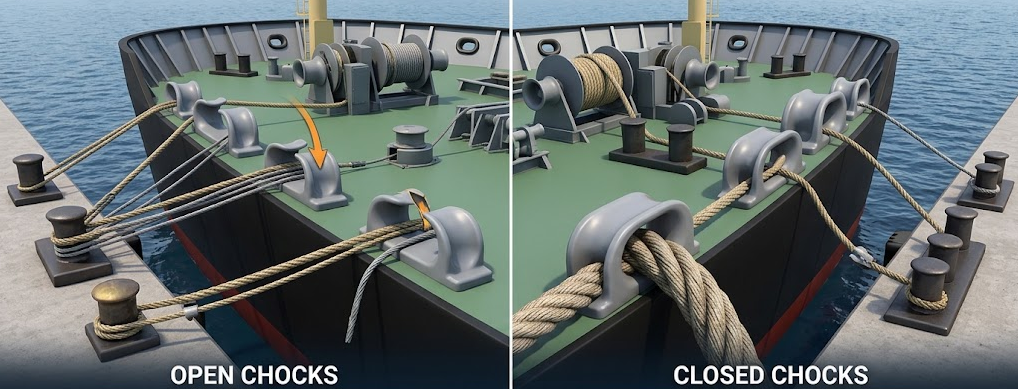 Open and Closed Mooring Chocks
